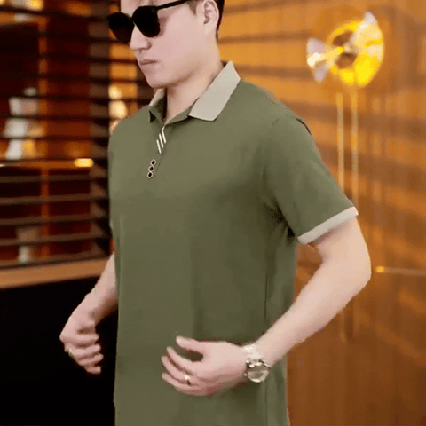 Camisa Masculina Milano en seda fría y poliéster