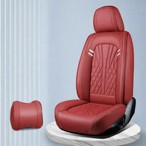 Detalle cuero legítimo funda asiento