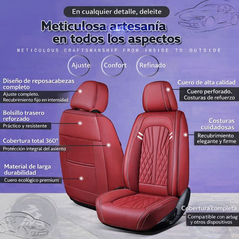 Funda asiento Vector instalada en auto