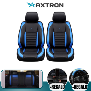 Funda para Auto Booster Universal en Cuero Legítimo con Airbag Incorporado + REGALO: Alfombra y Funda para Volante