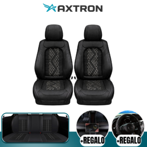 Funda para Auto Ímpeto Universal en Cuero Legítimo con Airbag Incorporado + REGALO: Alfombra y Funda para Volante