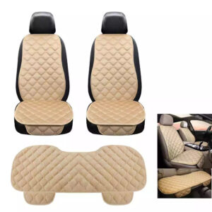 KIT CON 2 FUNDAS PARA ASIENTOS DELANTEROS CON RESPALDO + 1 ASIENTO TRASERO SIN RESPALDO
