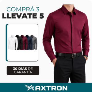 [Llevate 5 y Pagá 3] Camisa Masculina Elite de Seda Fría y Elastano (¡Estilo Premium!)