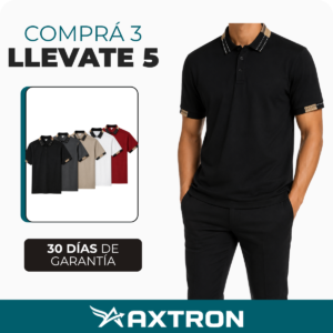 [Llevate 5 y Pagá 3] Chomba Polo Masculina Legacy de Algodón y Poliéster (¡Estilo que Impone Respeto!)
