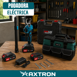 Podadora Eléctrica Inalámbrica con Brazo Extensor BiVolt 600W y 2 Baterías + REGALO: Bolsa Multiuso - ¡Llevá 2 y Pagá 1!