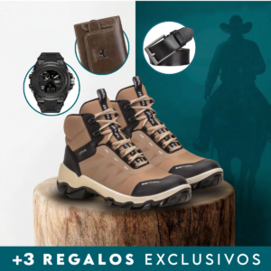 Alternative view of Bota Masculina Dry-Tech Ortopédica Impermeable y con Suela Antideslizante + 3 regalos: Reloj, Cinturón y Billetera