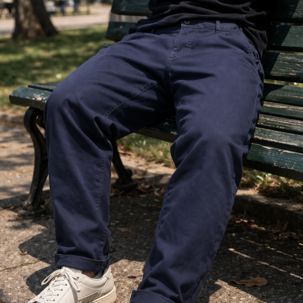 Oferta de pantalón masculino de sarga premium