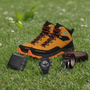 Alternative view of Kit de Bota Masculina Safety en cuero legítimo 100% (impermeable y antideslizante) + 3 regalos por tiempo limitado