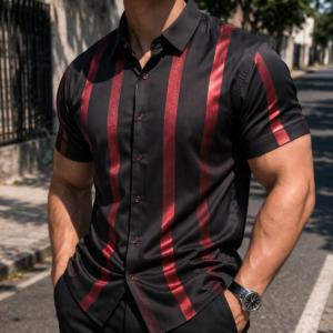 Alternative view of [Llevá 5, Pagá 3] Camisa Masculina Icon de Algodón y Poliéster (¡Estilo Sofisticado!)