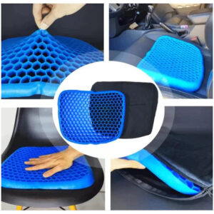 Alternative view of Almohada Ortopédica de Gel con Funda de Silicona para Asiento – Auto y Escritorio
