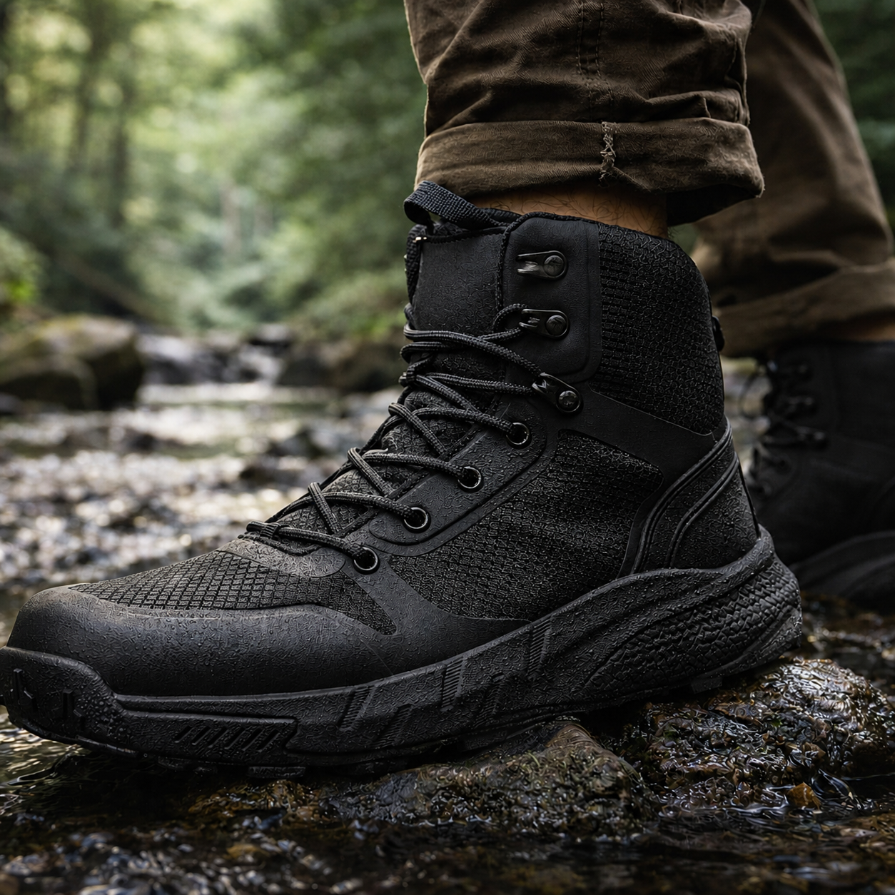 Bota Masculina Titan Ortopédica Impermeable y con Suela Antideslizante
