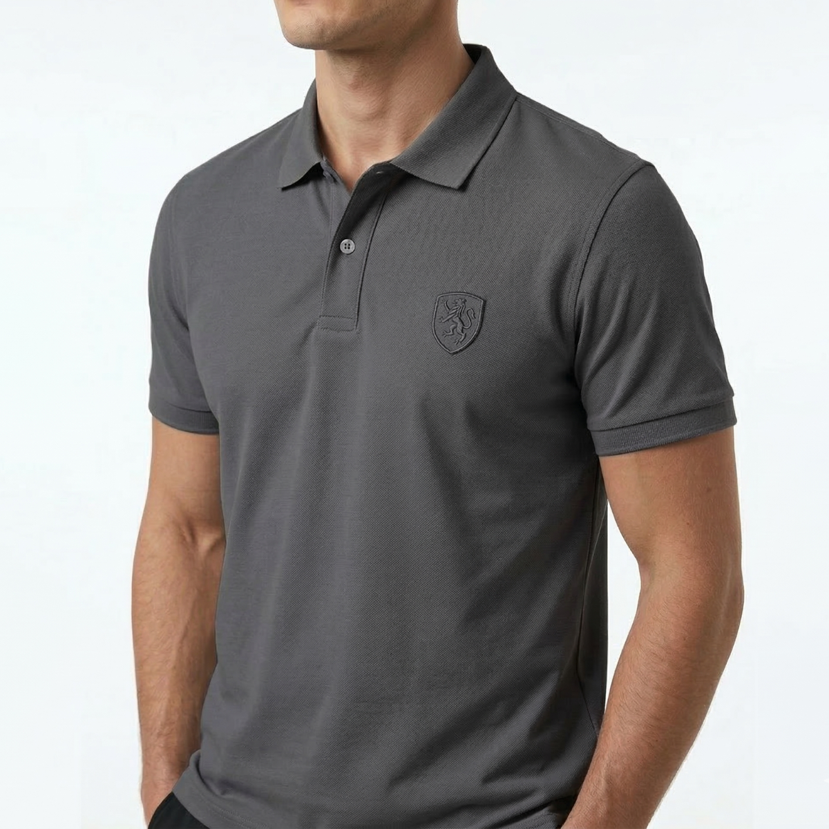 Camisa Masculina Ímpetu en Seda Fría y Poliéster