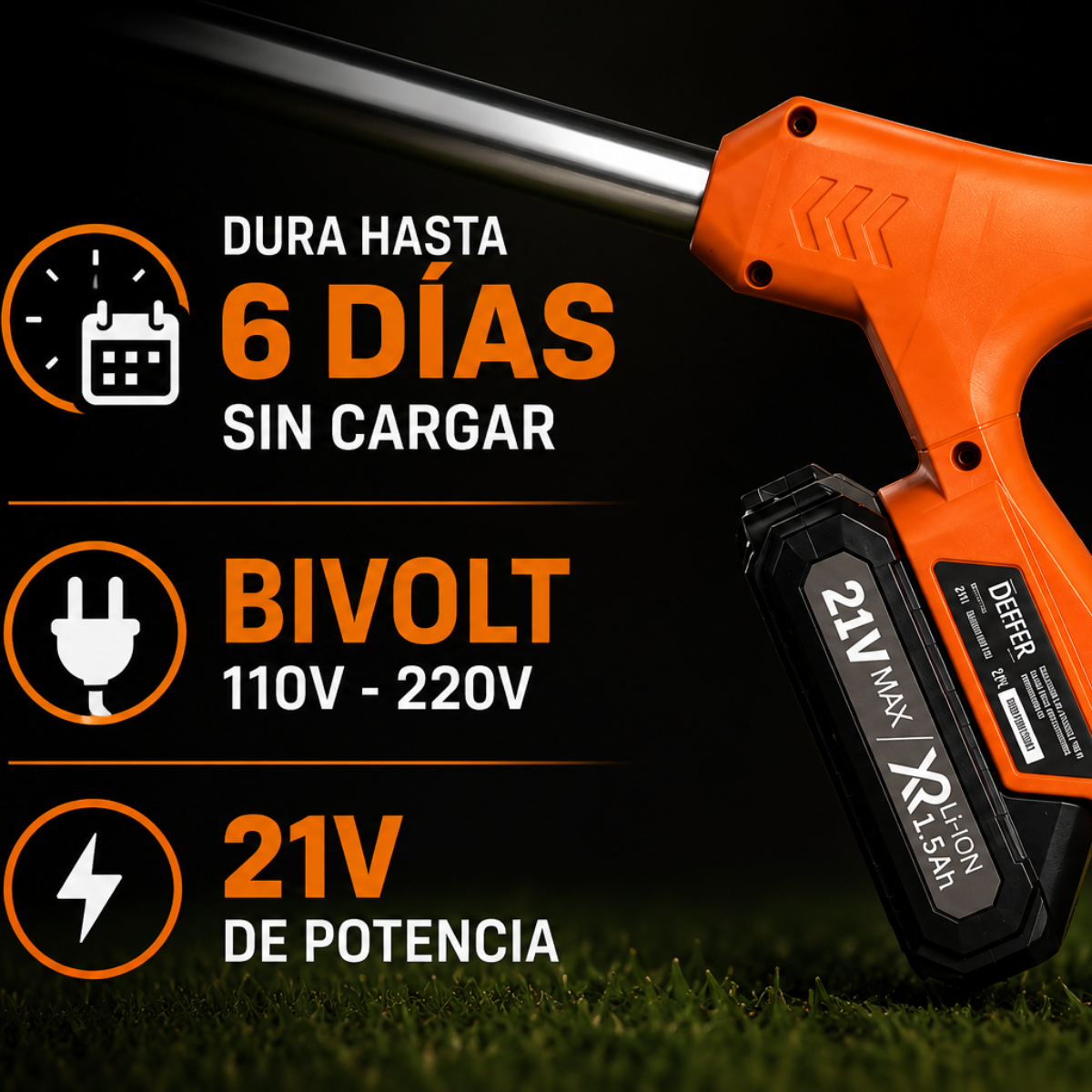 Aparador eléctrico desmontable para jardín