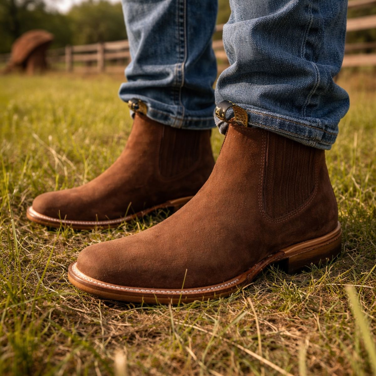 Kit Bota Masculina Pampa en cuero legítimo