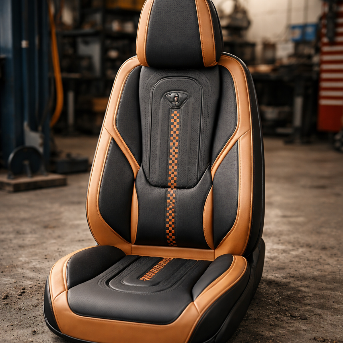 Funda de Auto Universal Dominus en Cuero Legítimo con Airbag