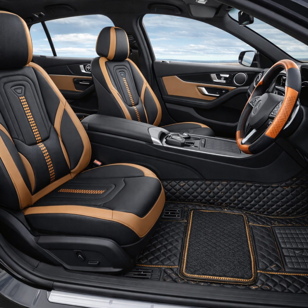 Detalle de la funda Dominus para auto